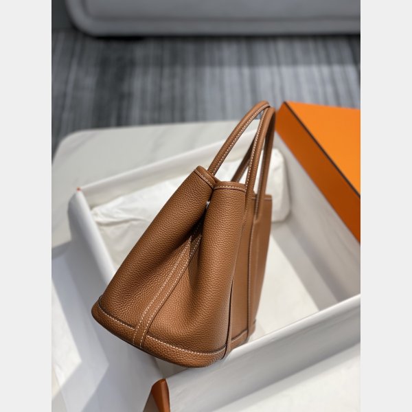 Hermes Garden Party Brown Designer Luxury Handbags