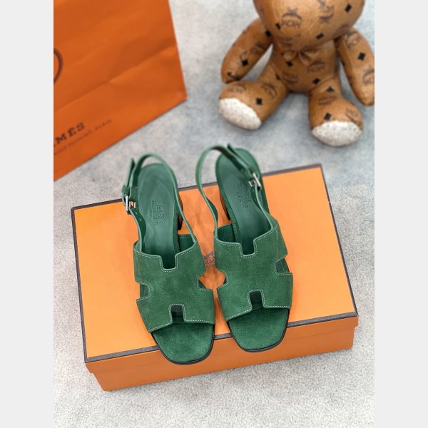 Eternite Slingback Sandals Luxury Hermes Wholesales Shoes