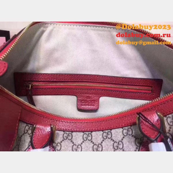 AAA+ 459311 GUCCI Shoulder Hand Boston Brown Red Bag