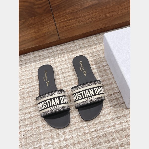 Best Dior Flat Slipper DWAY SLIDE