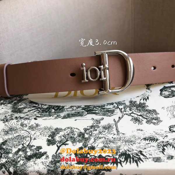 High Quality Christian Dior AAA Belts red/black/brown 30mm 1:1 Mirror