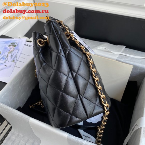 CC Top Quality vintage bucket Luxury Black bag