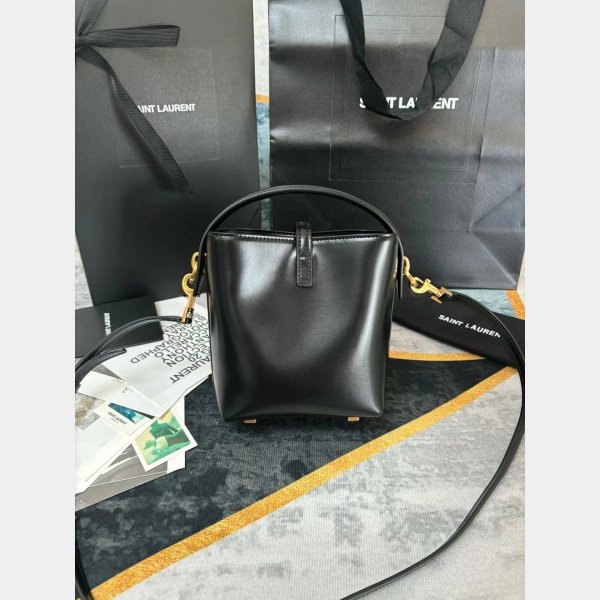 YSL Fake LE 37 AAA+ Hobo In Shiny 765870 Inspired Saint Laurent Bag