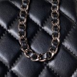 Designer Inspired Clutch AP3593 Chain Shiny Crumpled First Highest Bag