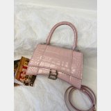 Duplicate Balenciaga Online Store Crocodile Pattern Hourglass 19/23cm Bag