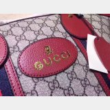 AAA+ 459311 GUCCI Shoulder Hand Boston Brown Red Bag