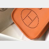 Hermes Bags 1:1 Mirror Mini Evelyne Orange