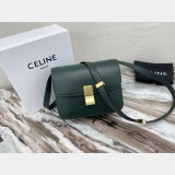 Celine Wholesale Teen Classic Box ArmyGreen shoulder bag