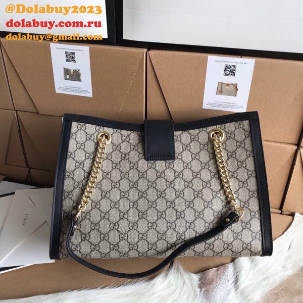 Perfects Gucci Padlock medium GG shoulder bag ‎479197 black