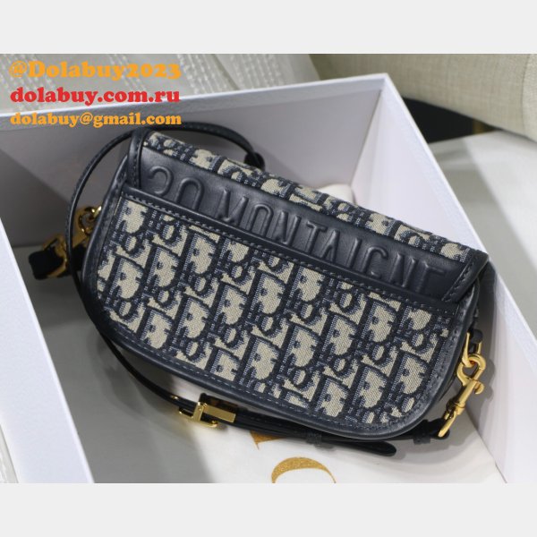 Designer Christian Dior Bobby East-West Blue Bag China Sale