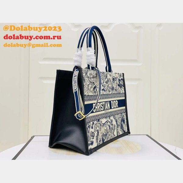 Copy Dior Book tote with strap new 1286 all size