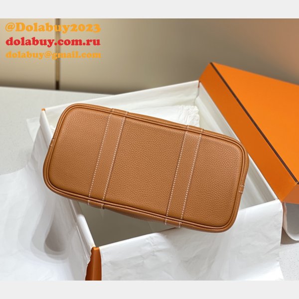 Garden Party Hermes Inspired Bags Are Made Of Top Quality Leather