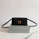 Designer balenciaga woc shoulder black bag