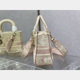 Top Quality Fake Lady Embroidery Canvas Dior 24CM High Quality bag Bag