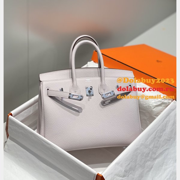 HERMES BIRKIN 25CM HALF HUMAN HANDMADE STICHING Replica