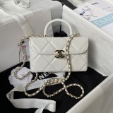 Top Quality UKs Shiny Box Tote 1:1 Mirror AS4469 Bag