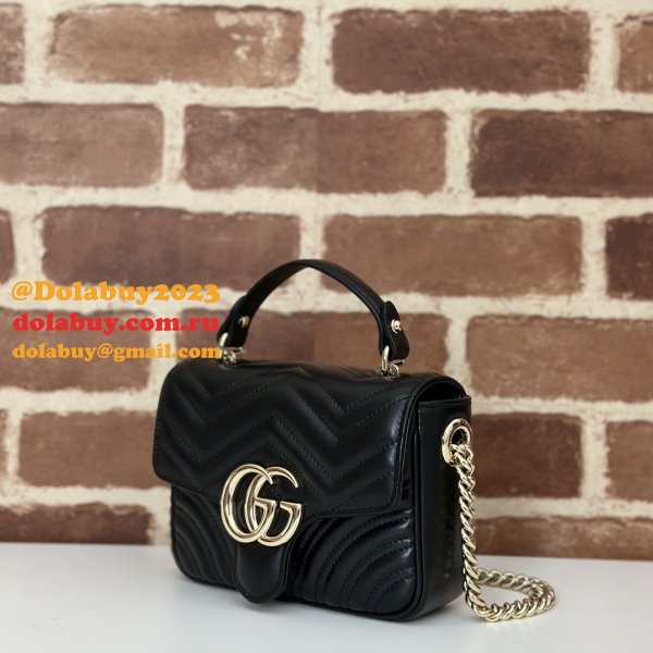 Cheap GG Marmont Gucci 811238 Top Handle Knockoff Bag