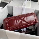 CC 7 Star 19 Large Flap AS1161 Black/Red High Quality bags 26CM Bag