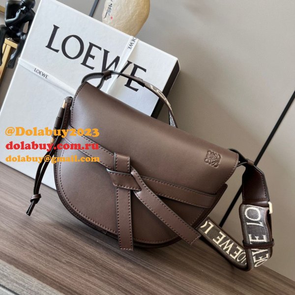 High Quality bag 1:1 Wholesale Mirror LOEWE GATE HADNBAG 25MM