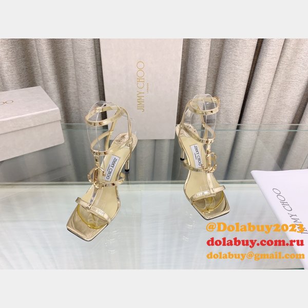 Duplicate Jimmy Choo Women's Sandals Heel: 8.5 cm Shoes