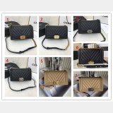 Buy top High Quality bag CC V Le Boy Handbag caviar leather 25cm