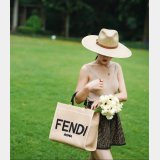 UK Fendi Summer Raffia Shopping Bag Wholesale