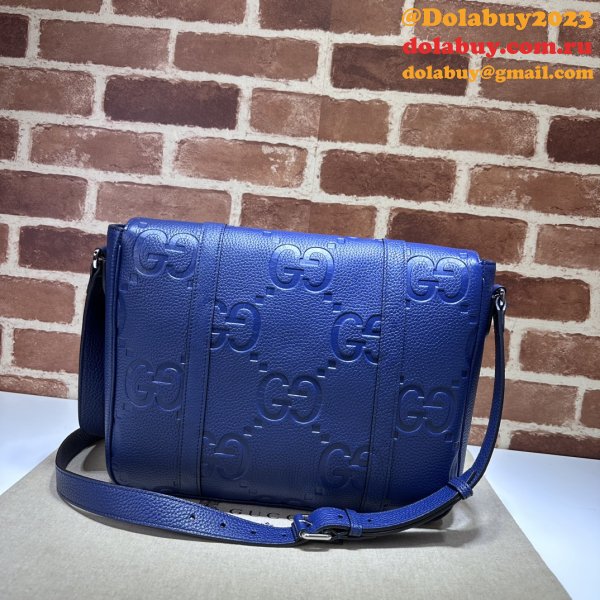 Jumbo Gucci Inspired GG AAA+ Messenger 760234 Blue Bag