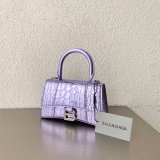 Duplicate Balenciaga Online Store Crocodile Pattern Hourglass 19/23cm Bag