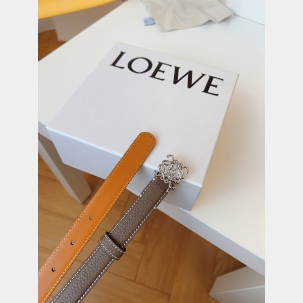 Luxury Inspired Loewe Anagram 2.0cm Width Fashions Belt