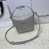 Duplicate Celine 10K943 Bucket Triomphe Smooth Designer Bag