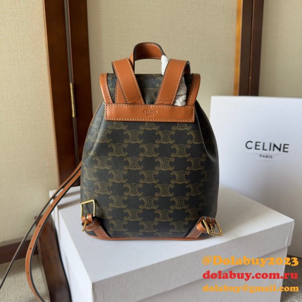 Backpack Celine Duplicate 197662 Folco Triomphe Canvas Bag