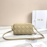 High Quality Dior Caro Bag Brown Supple Cannage Calfskin Fashion