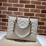 Tote GG Marmont White/Black 779724 Gucci Designer Bag