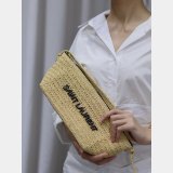 Knockoff SAINT LAURENT Raffia woven Crossbody bag 667490