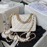 Top Quality CC MINI AS4385 pearl chain BAG 2024