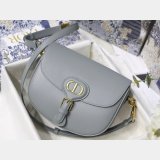 Best 1:1 Mirror Dior Bobby Bag Gray Box Calfskin