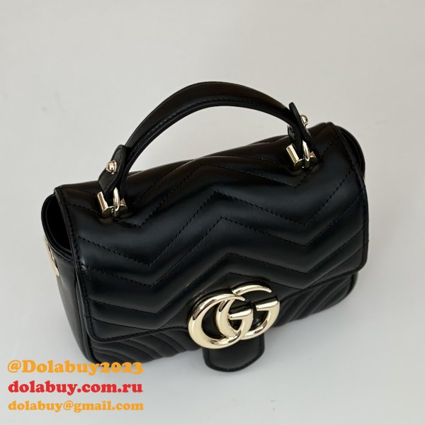 Cheap GG Marmont Gucci 811238 Top Handle Knockoff Bag