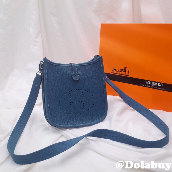 Cheap High Quality Copy Hermes Evelyne For Blue Sale