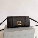 Designer balenciaga woc shoulder black bag