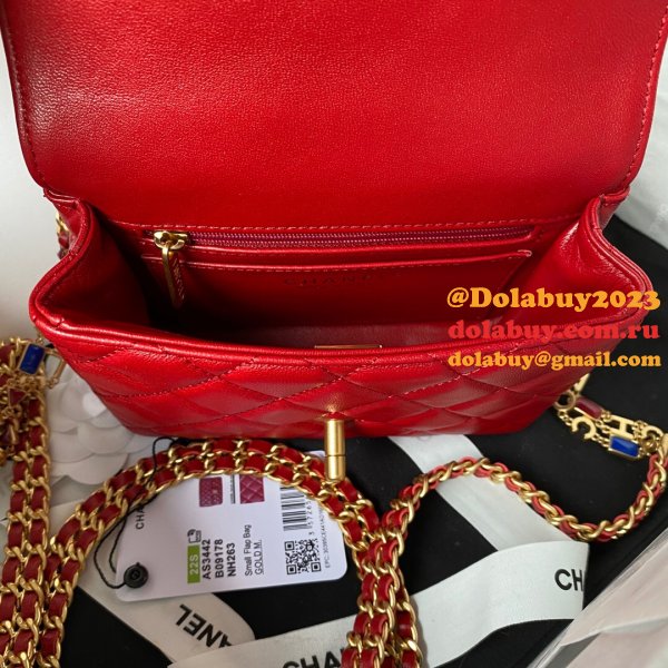 What is Best AS3442/AS3432 16/20.5CM Flap Velvet Red Bag