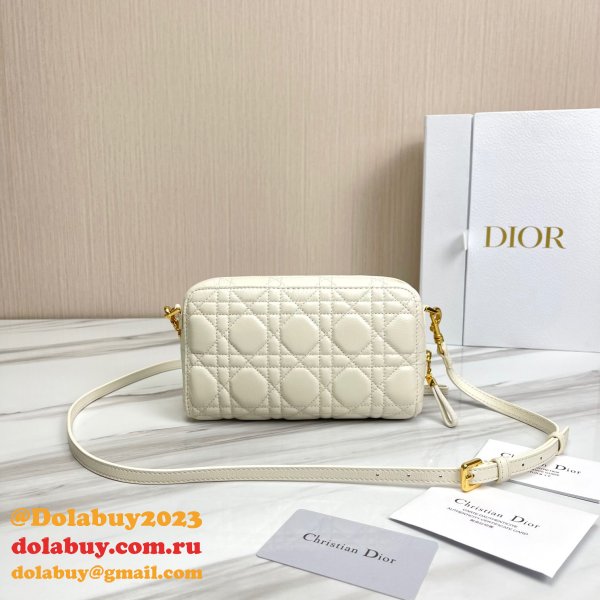 High Quality Dior Caro Bag Brown Supple Cannage Calfskin Fashion