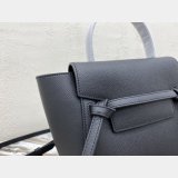 Wholesale Celine Leather Nano Belt Bag in Black