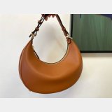 UK Fendi Fendigraphy leather shoulder hobo bag