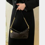 Christian Dior Perfect Fashion 3106 Diorstar Hobo Chain Black Macrocannage Crinkled