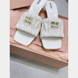 Perfect Luxury Designer Miu Miu high heel slippers Shoes