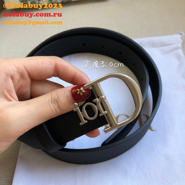 High Quality Christian Dior AAA Belts red/black/brown 30mm 1:1 Mirror