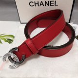 Top Quality Wholesale CC Double C Belt Red Width 3.0cm 1135