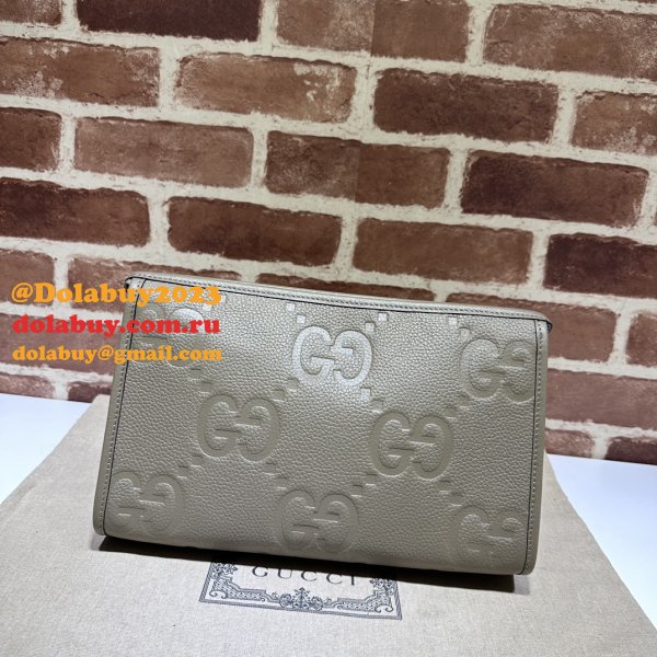 Sale 1:1 Gucci Jumbo GG Pouch 739490 Best Handbag