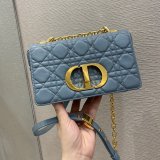 High Quality Dior Caro 20cm Cheap blue bags