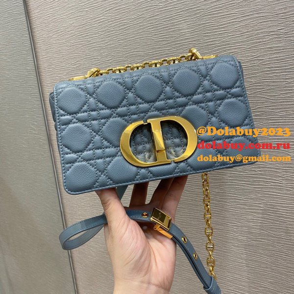 High Quality Dior Caro 20cm Cheap blue bags